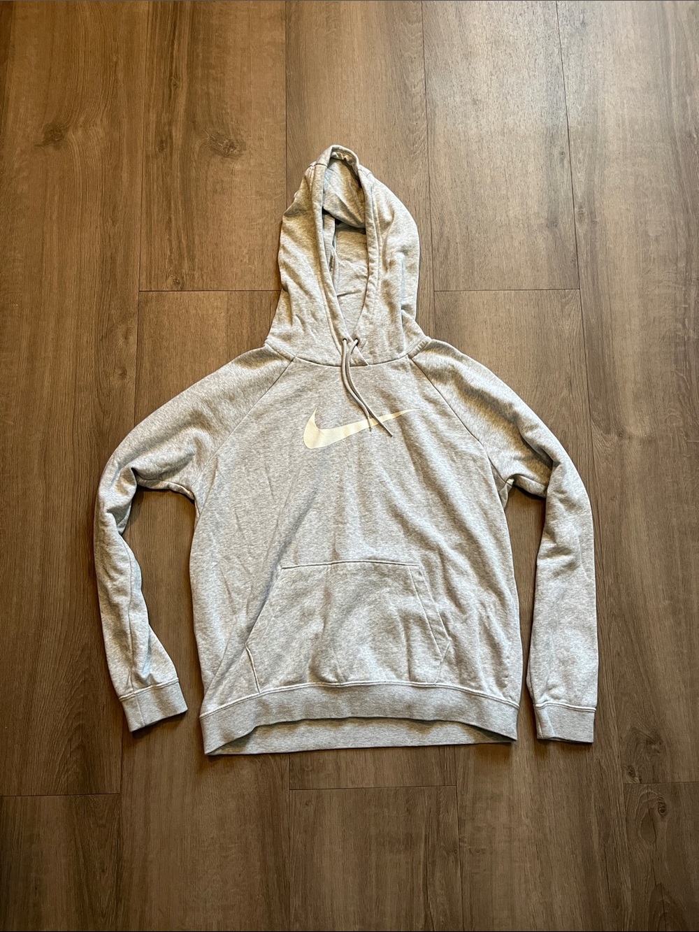 Nike Light Gray Hoodie with White Swoosh